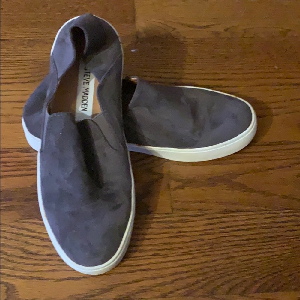 Steve Madden Grey Slip on Sneakers